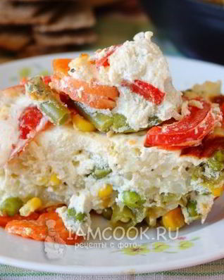 Омлет с овощами в духовке