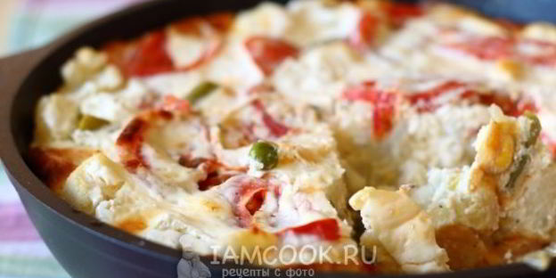 омлет с овощами в духовке