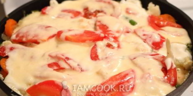 омлет с овощами в духовке