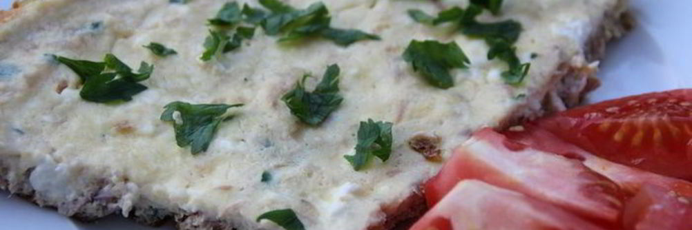 Омлет с тунцом и фетой