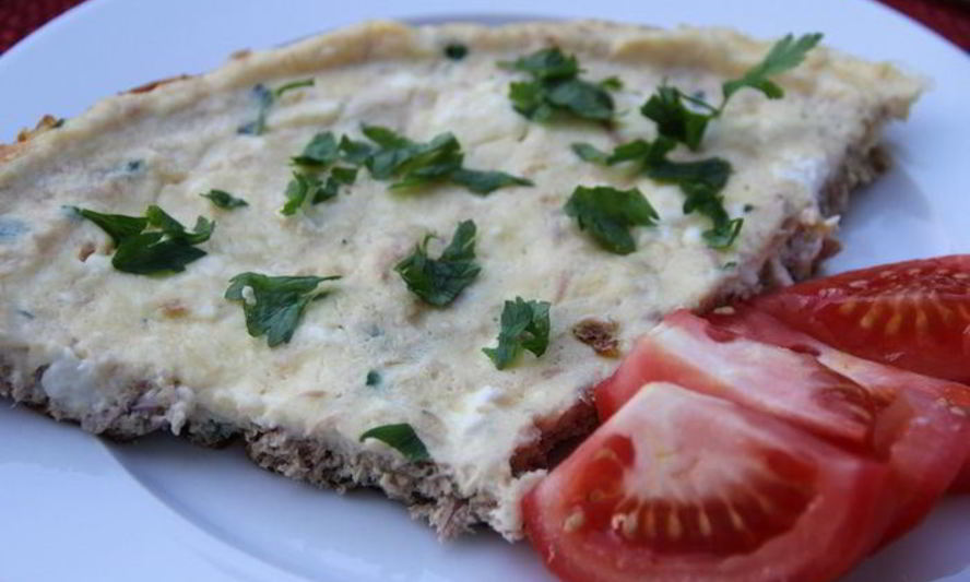 Рецепт омлета с тунцом и фетой