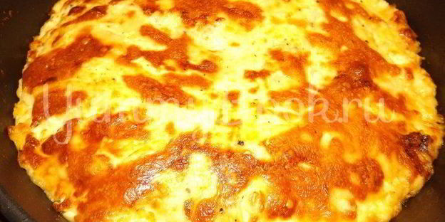 омлет с творогом