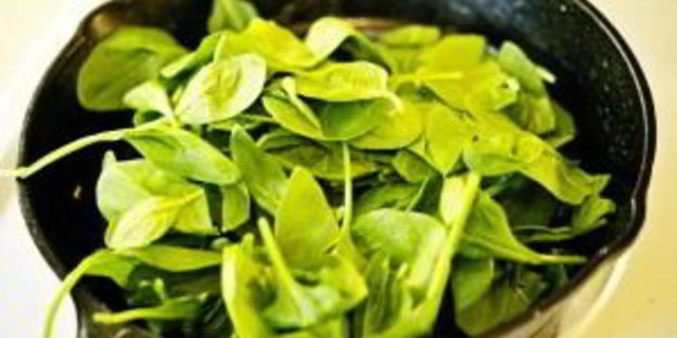 омлет со шпинатом