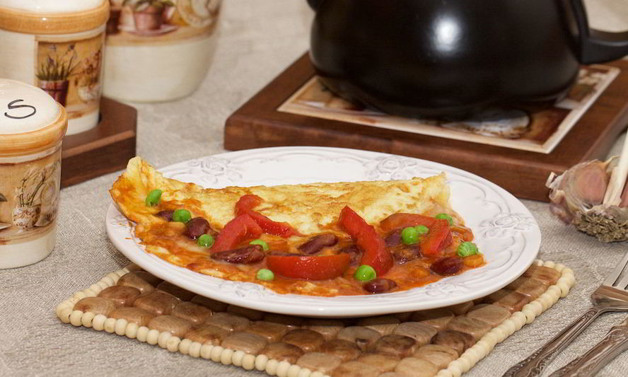 Рецепт омлета в мексиканском стиле