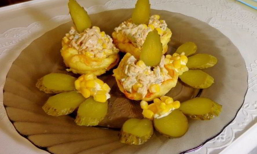 Рецепт омлетных гнездышек-ассорти