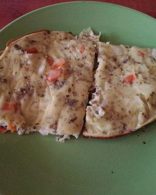 Овощной омлет на кефире