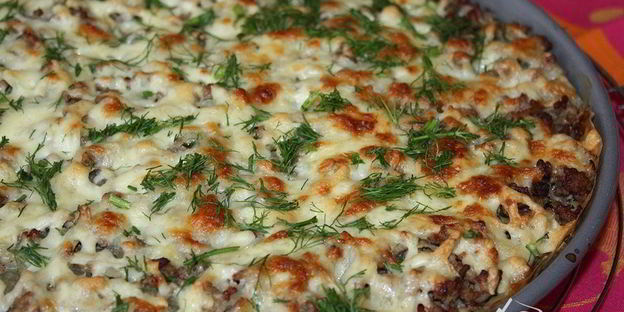 пицца-омлет болоньезе