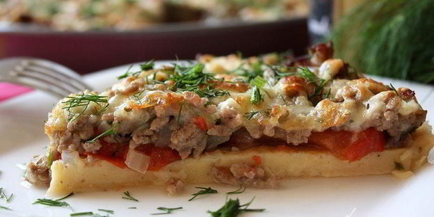 пицца-омлет болоньезе