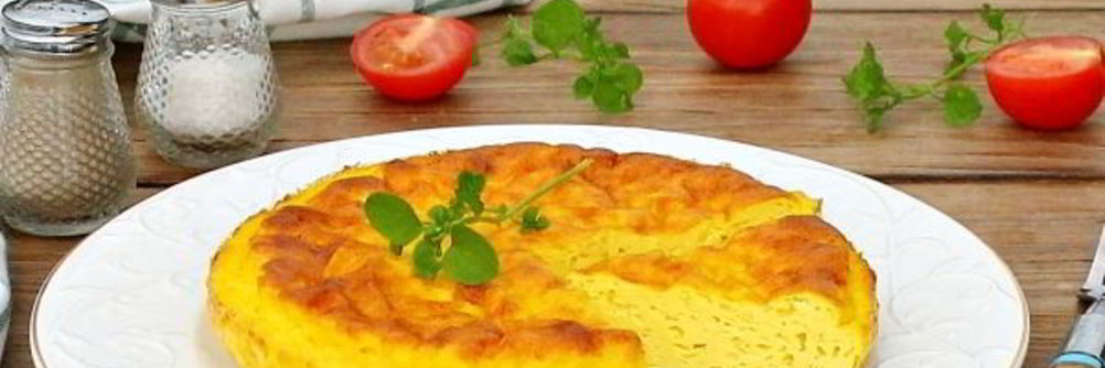 Пышный омлет с молоком в духовке