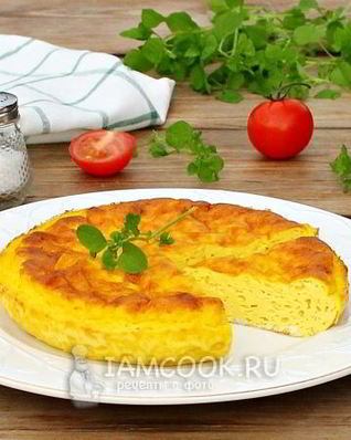 Пышный омлет с молоком в духовке