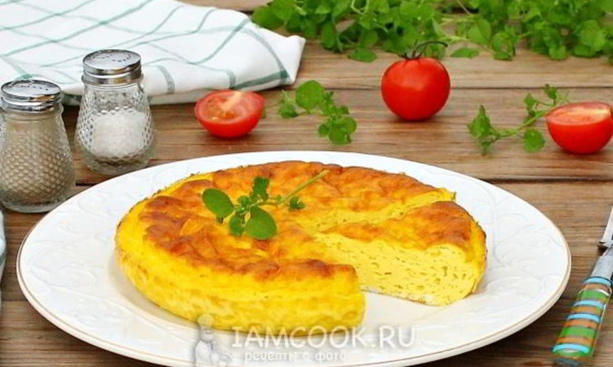 Рецепт пышного омлета с молоком в духовке