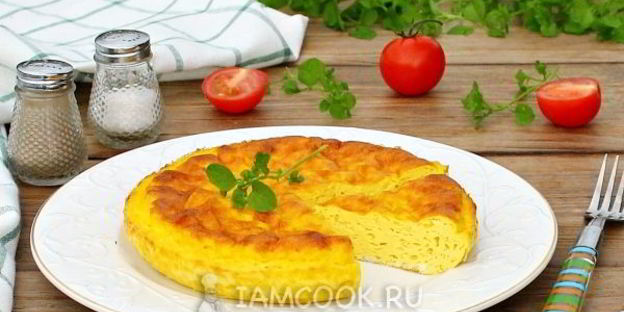 пышный омлет с молоком в духовке