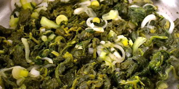 запеченная фриттата со шпинатом