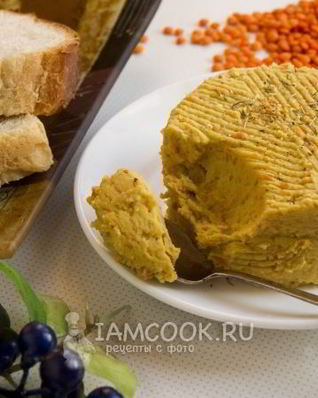 Чечевичный паштет с морковью