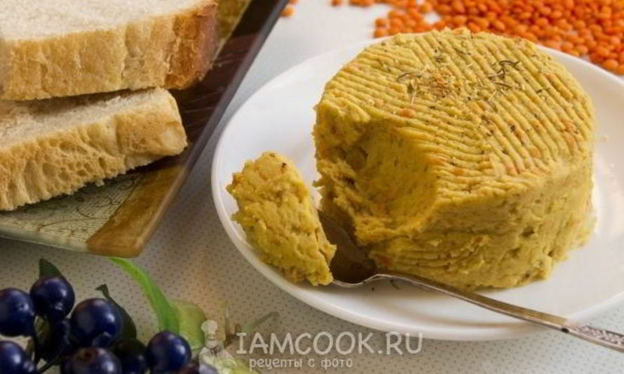 Рецепт чечевичного паштета с морковью
