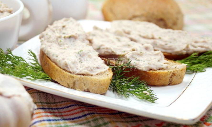 Рецепт паштета из белой фасоли