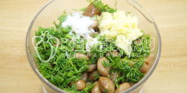 паштет из белой фасоли