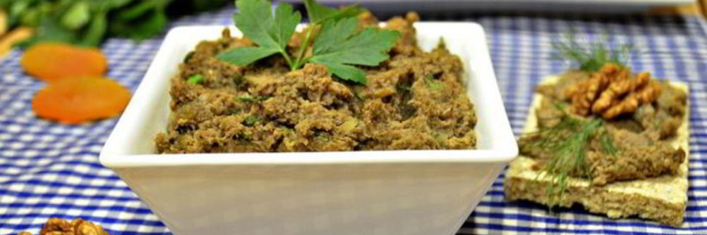 Паштет из чечевицы с курагой