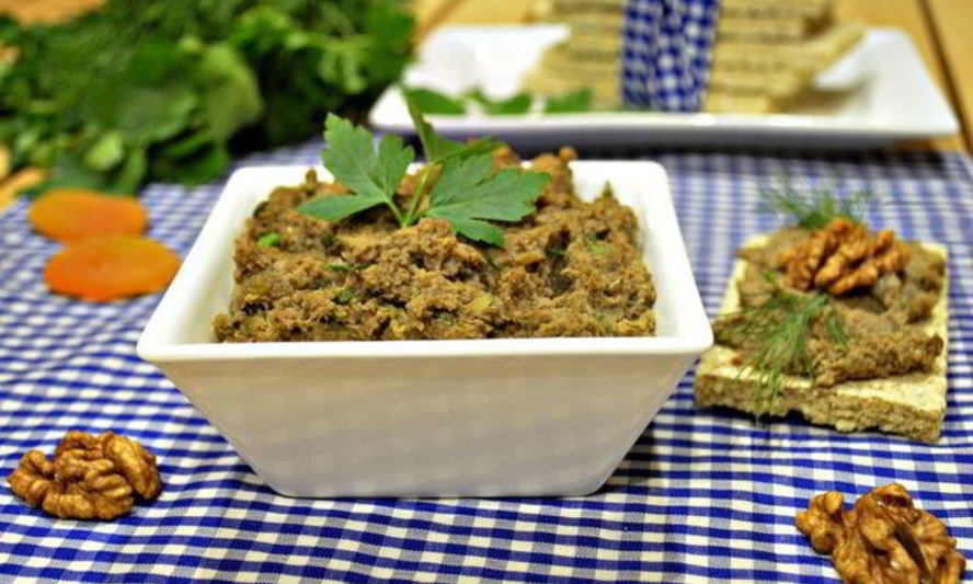 Рецепт паштета из чечевицы с курагой