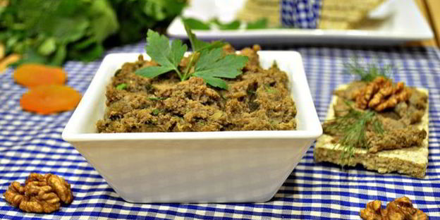 паштет из чечевицы с курагой