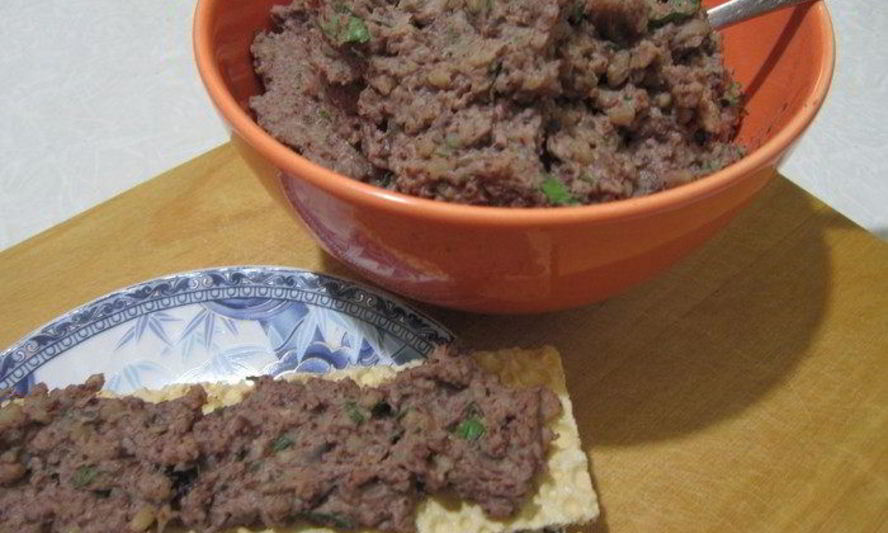 Рецепт паштета из фасоли с булгуром