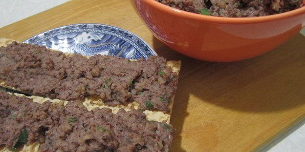 паштет из фасоли с булгуром