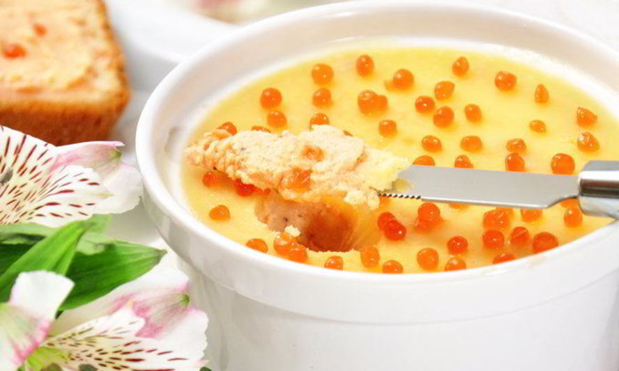 Рецепт паштета из форели с икрой праздничный