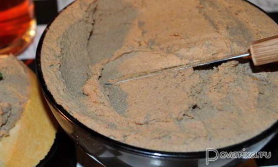 Рецепт паштета из куриной и говяжьей печени