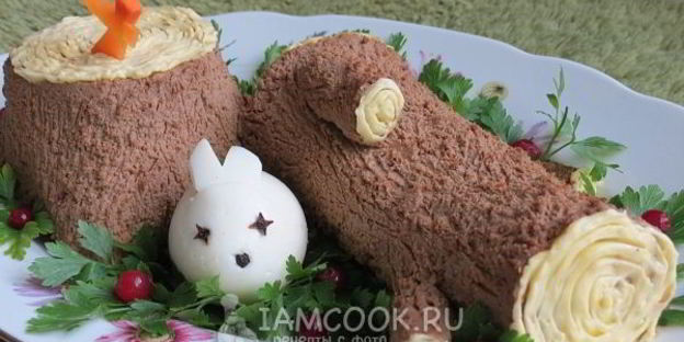 паштет из куриной печени нарезной