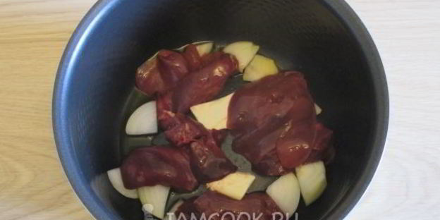 паштет из куриной печени в мультиварке