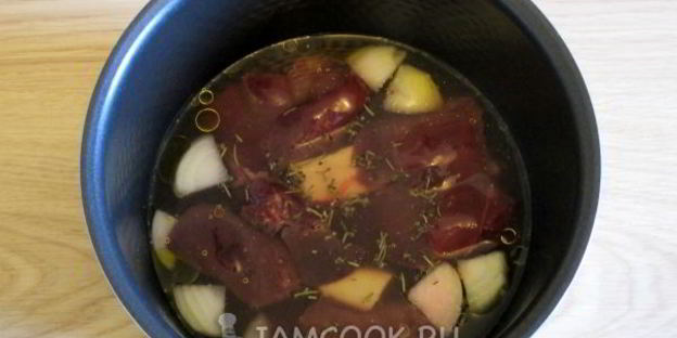 паштет из куриной печени в мультиварке