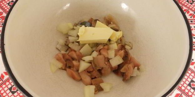 паштет из молок слабосоленой сельди