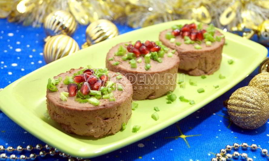 Рецепт паштета из печени новогодний