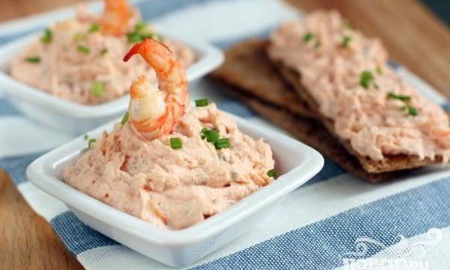 Рецепт паштета из семги с креветками