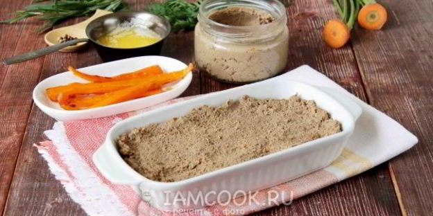 паштет с карамелизированной морковью