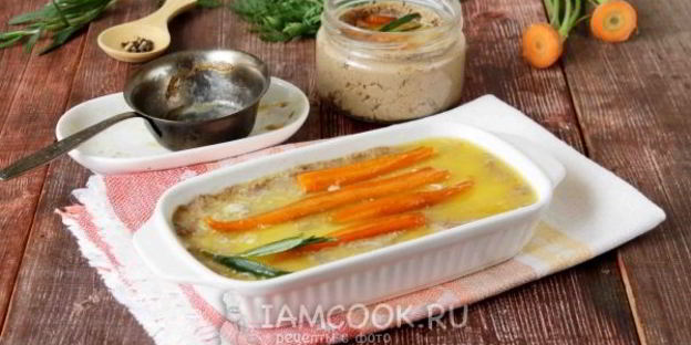 паштет с карамелизированной морковью