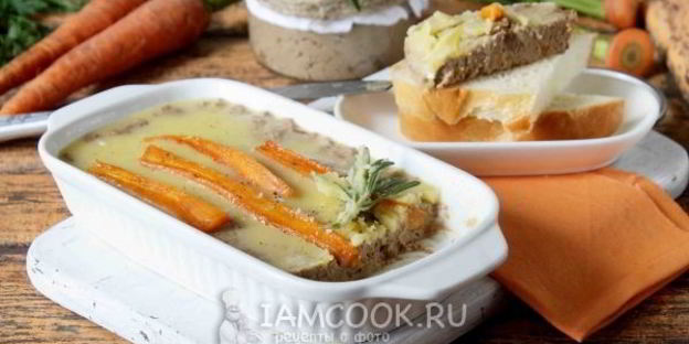 паштет с карамелизированной морковью
