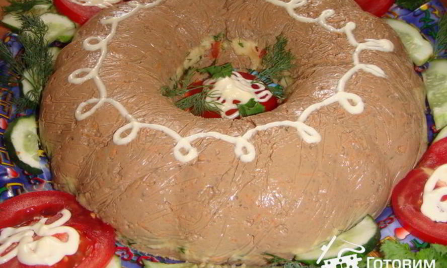 Рецепт паштета с куриной печенью и сыром