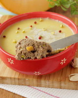 Паштет с тыквой и фисташками