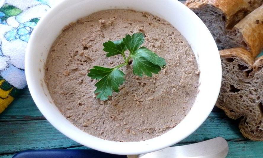 Рецепт печеночного паштета с фасолью