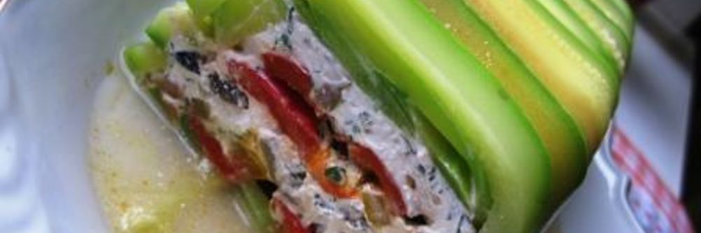 Творожный паштет с жареными перцами