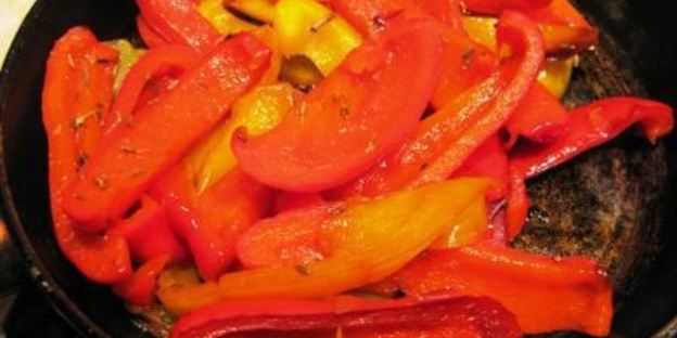 творожный паштет с жареными перцами