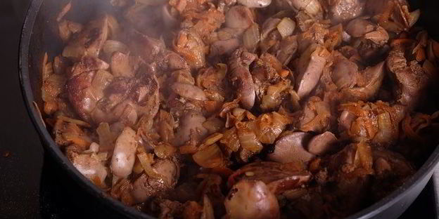 запеченный печеночный паштет с грибами