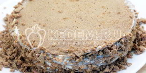 блинный торт с печенью