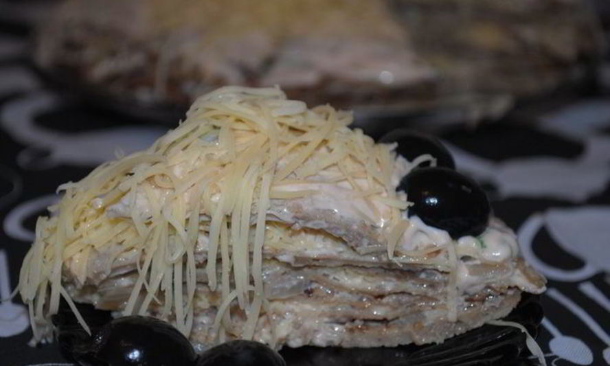 Рецепт печеночного тортика