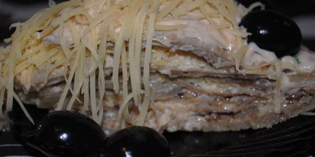 печеночный тортик