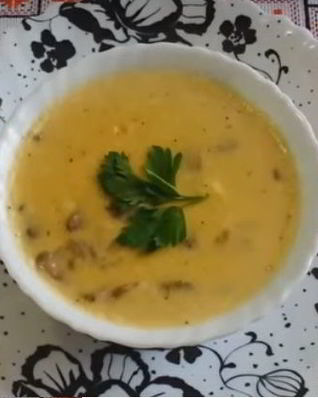 Плавленный сыр с грибами