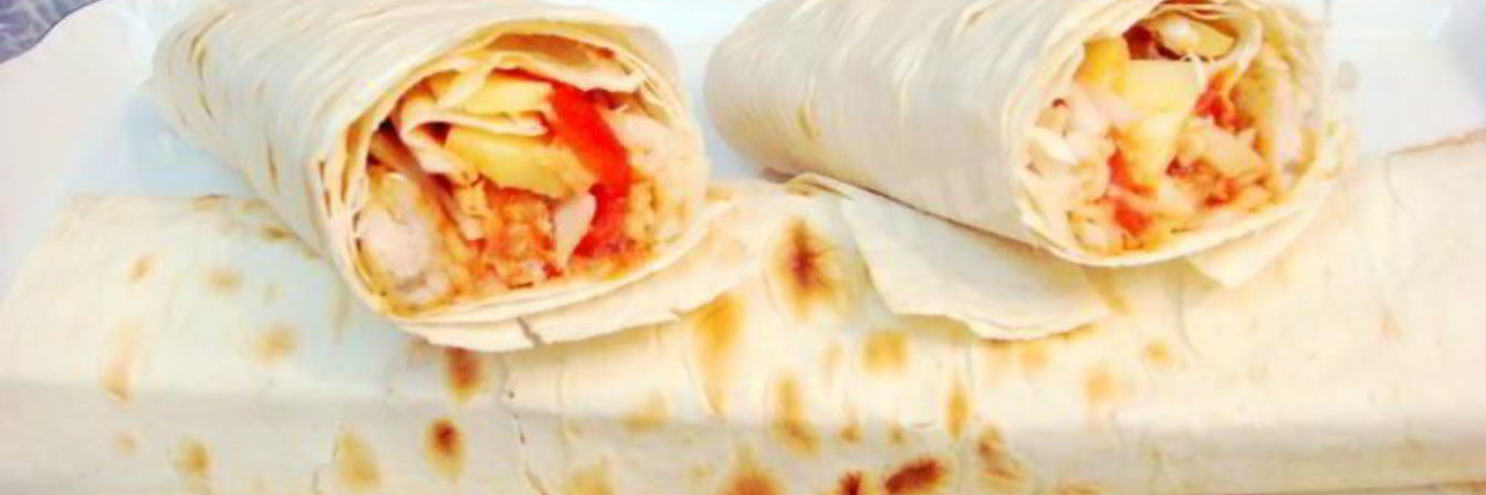 Домашний Чикен роллы из лаваша с курицей