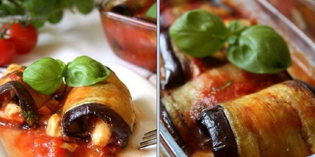 баклажановые рулетики по-средиземноморски