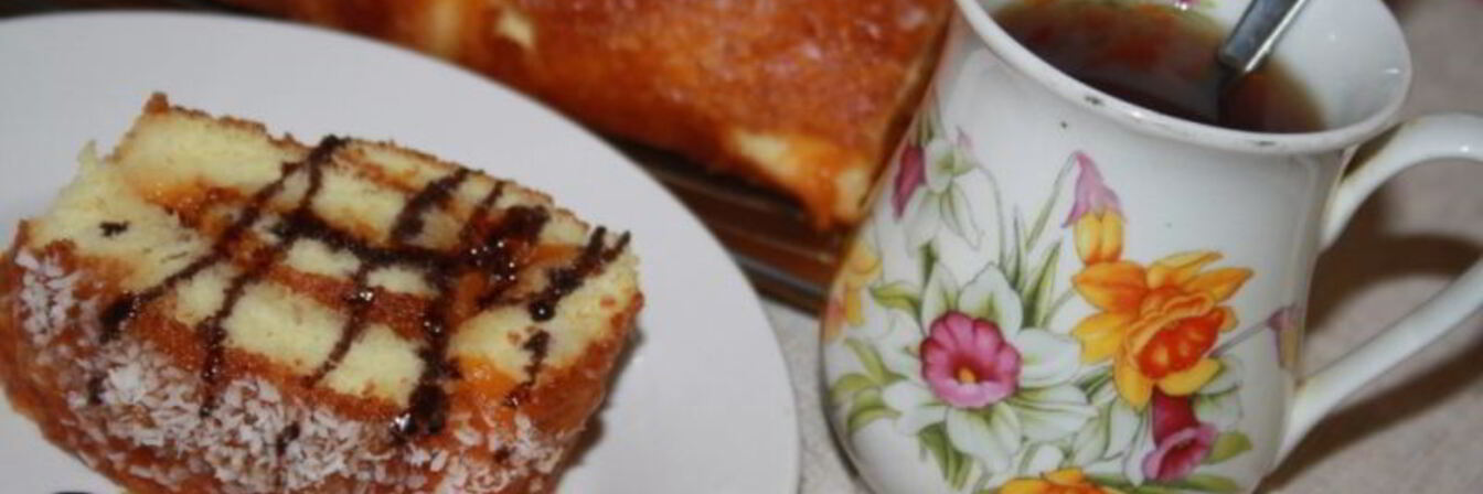 Бисквитный рулет Пятнадцатиминутка